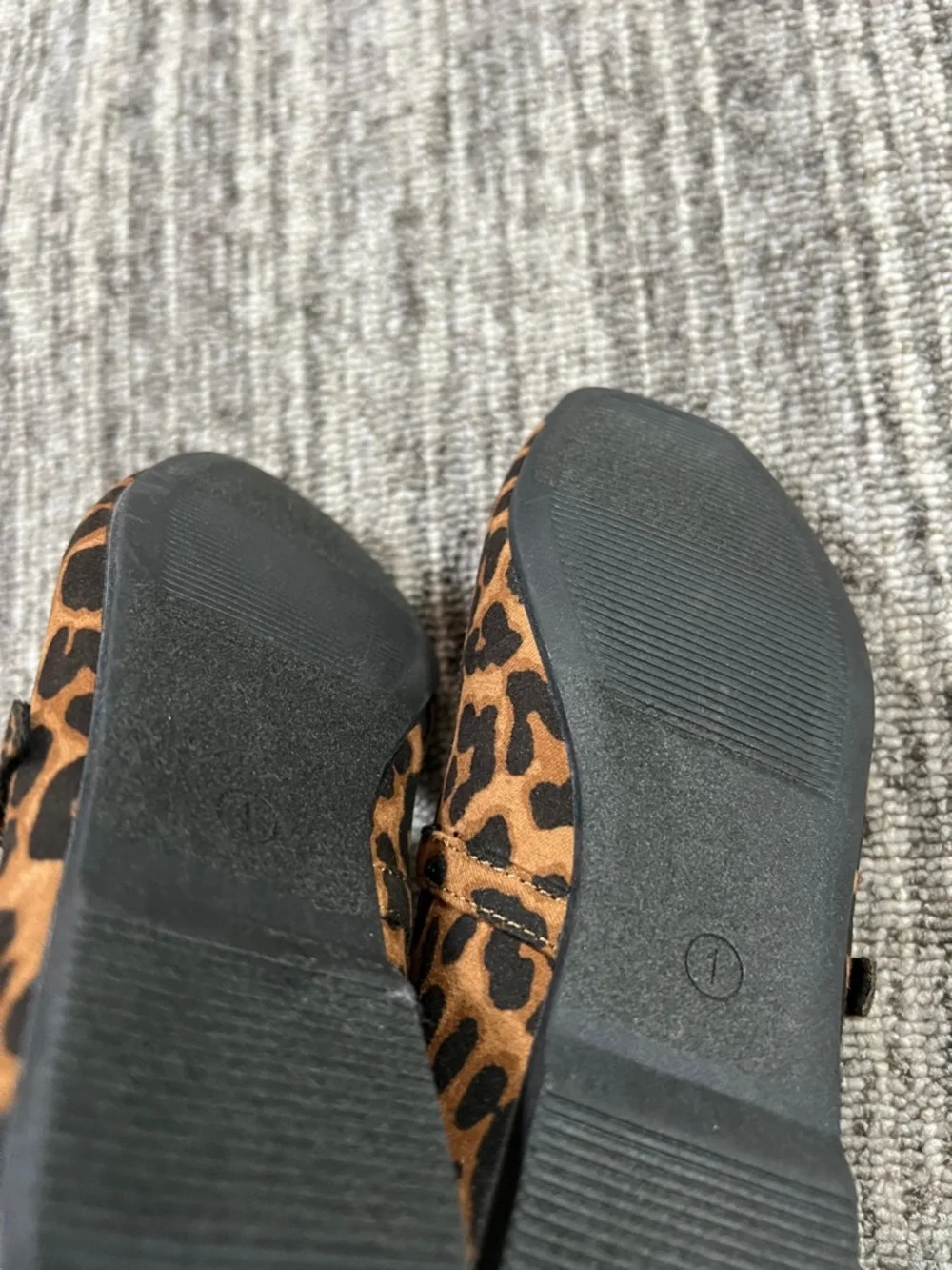 Art Class Girls Brown Bronwyn Mary Jane Flats Leopard Print Various Sizes
